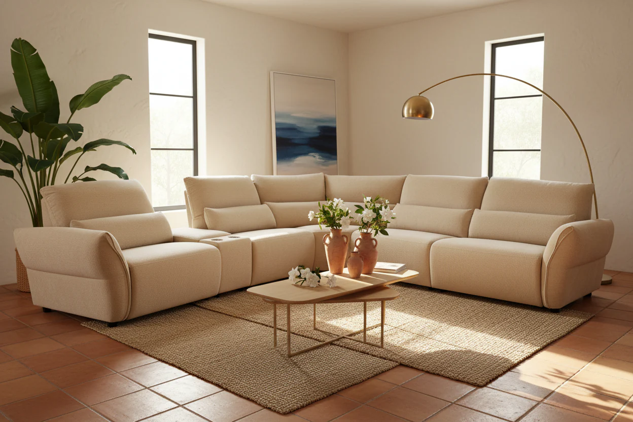Begonia Modern Motion Sectional - Image 2
