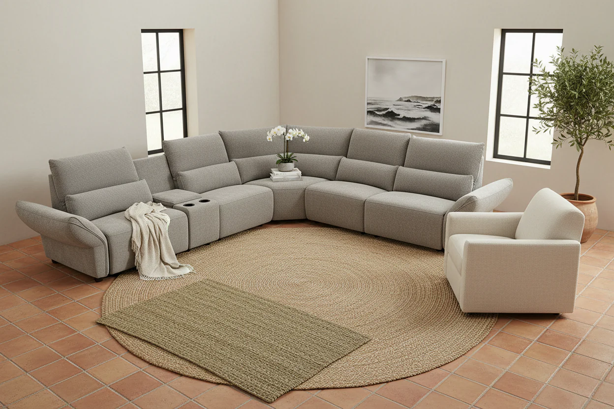Begonia Modern Motion Sectional - Image 3