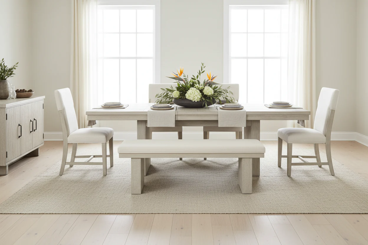 Hagerman Modern Extendable 7PC Dining Table - Image 7