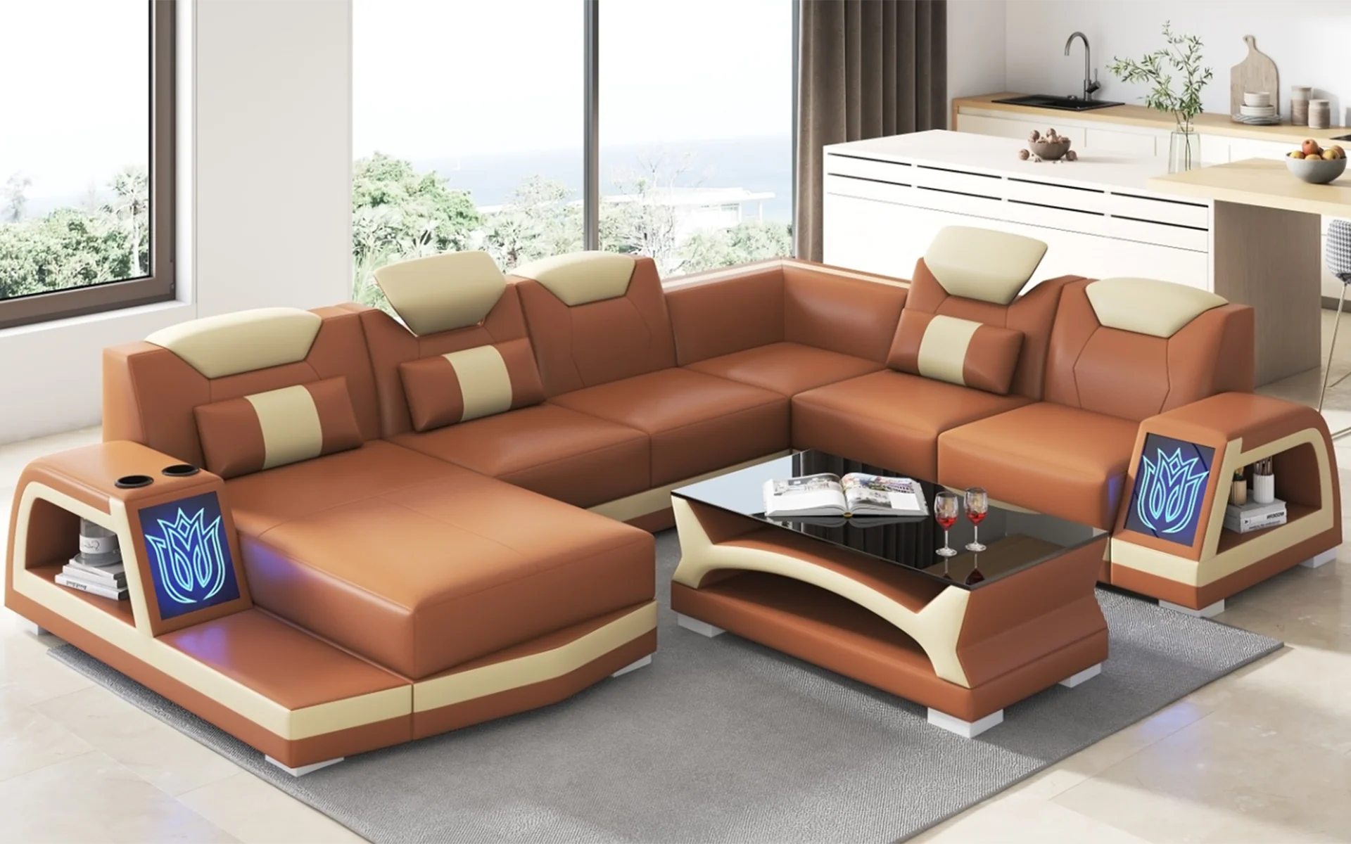 Vinco Modern Sectional - Image 4