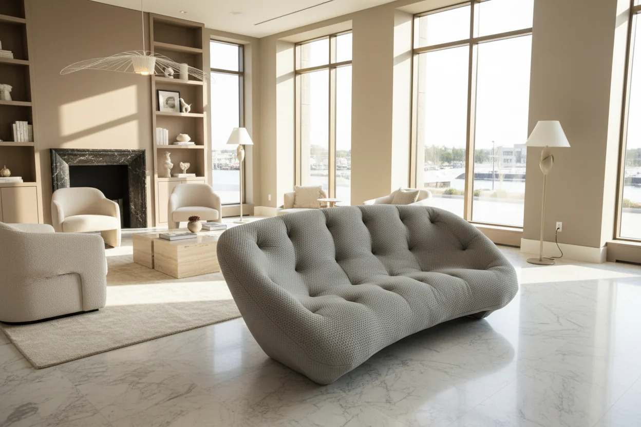 Woven Shell Sofa - Image 6